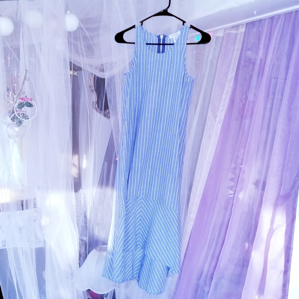 Barneys NY Sleeveless Striped Midi Dress Size XS